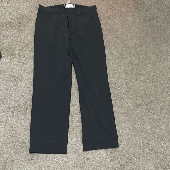 Susan Graff X Bogner Women's 10 Techno Trouser Pants Solid Black Office Travel - Picture 1 of 16